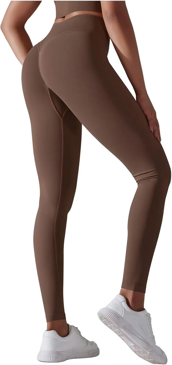 High Waisted Leggings for Women Smooth Soft Yoga Pants Stretchy Tummy Butt Lifting Tights Fashion Thermal Sweatpants