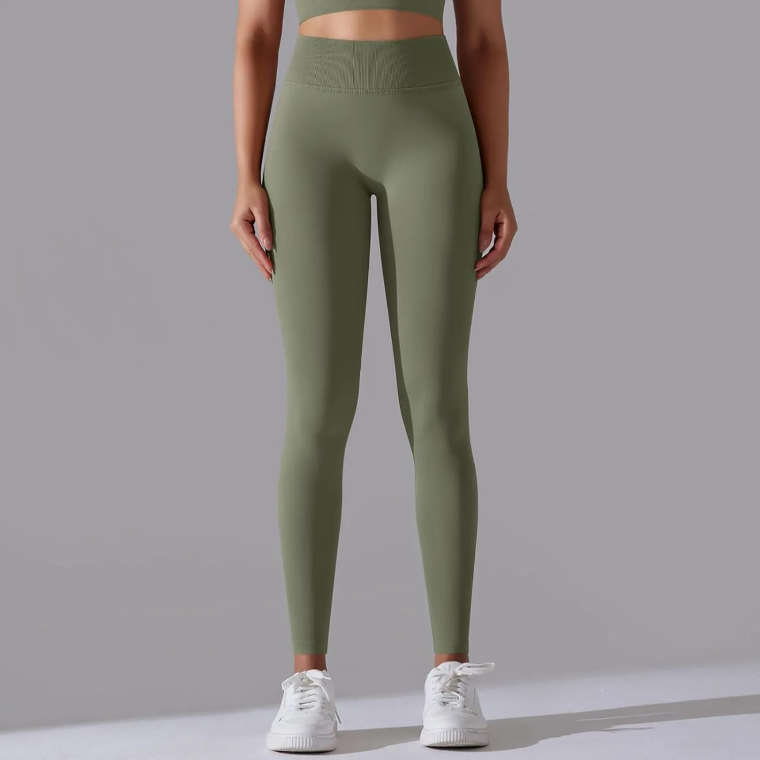 High Waisted Leggings for Women Smooth Soft Yoga Pants Stretchy Tummy Butt Lifting Tights Fashion Thermal Sweatpants