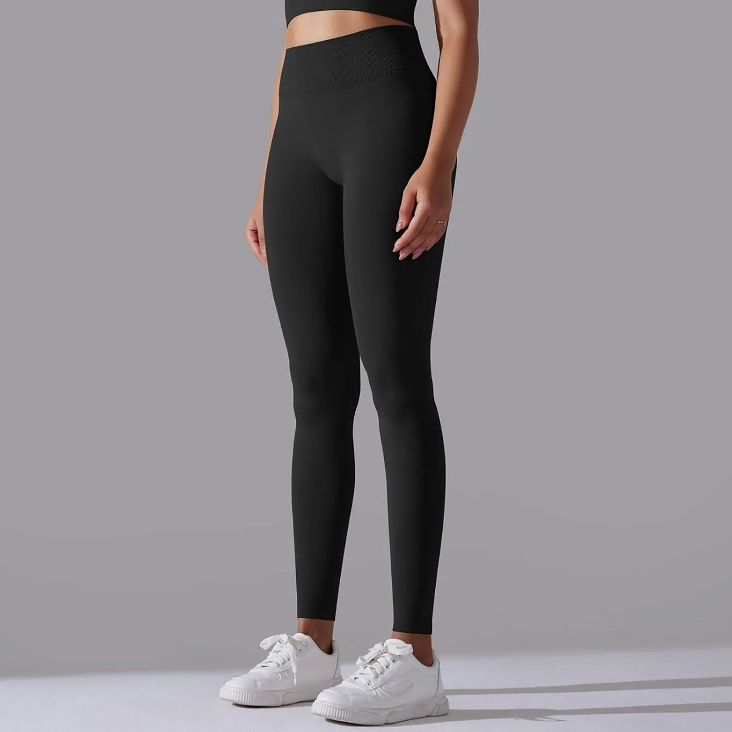 High Waisted Leggings for Women Smooth Soft Yoga Pants Stretchy Tummy Butt Lifting Tights Fashion Thermal Sweatpants