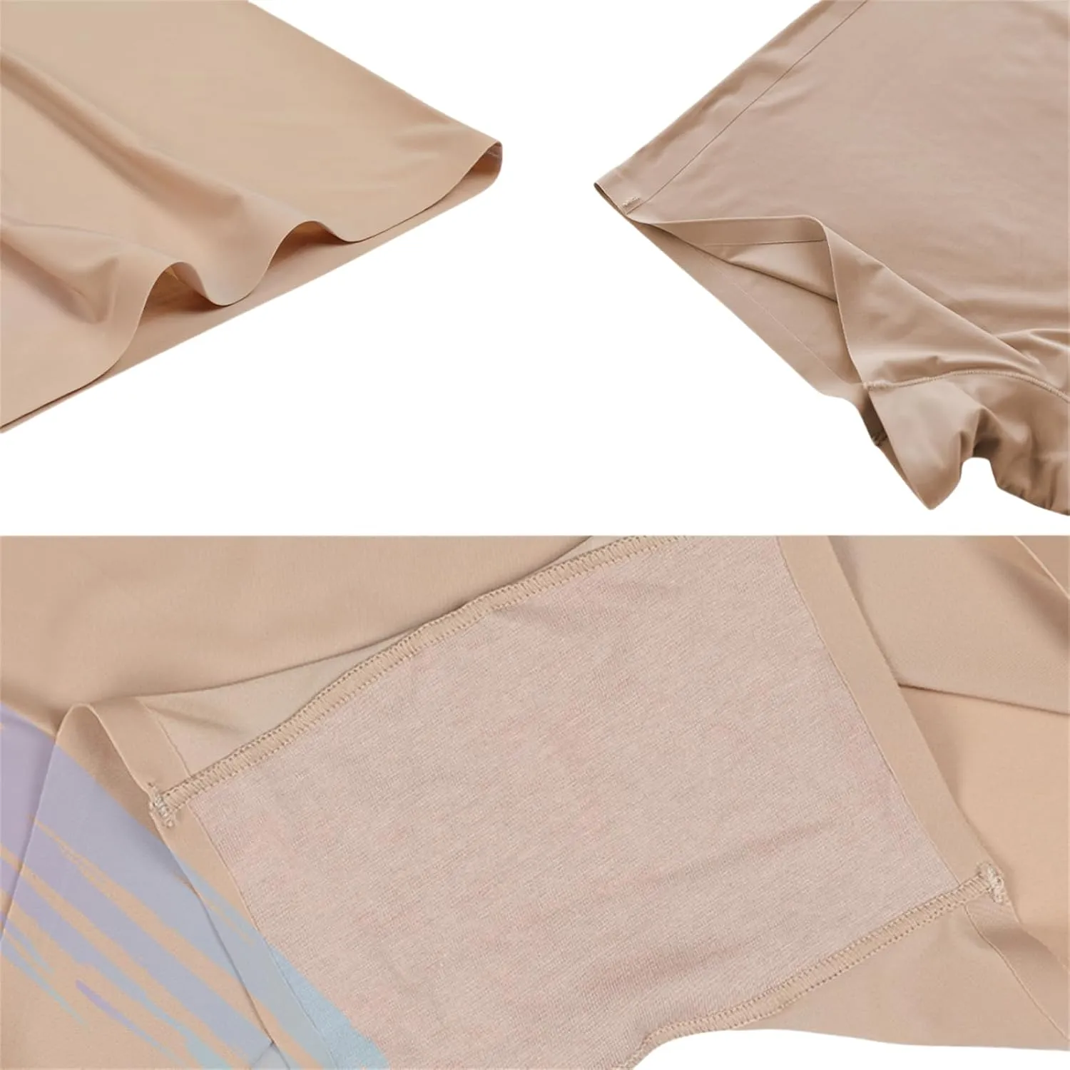 Ice Silk Seamless Slip Shorts for Women Under Dress, Seamless Shapewear Shorts, Boyshorts Panties for Women