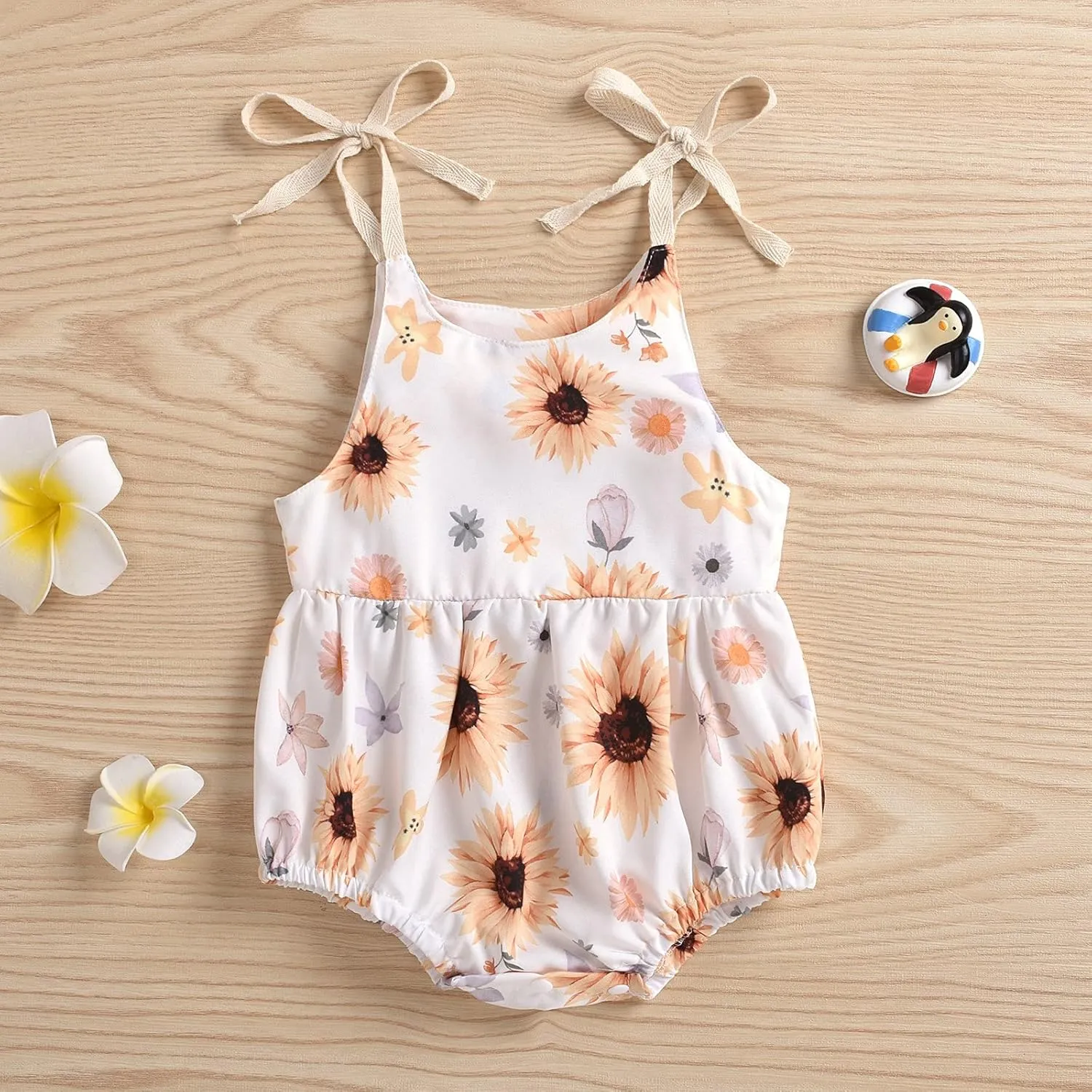 Infant Newborn Baby Girl Floral Romper Kids Spaghetti Strap One Piece Jumpsuit Shorts Toddler Summer Overall Clothes