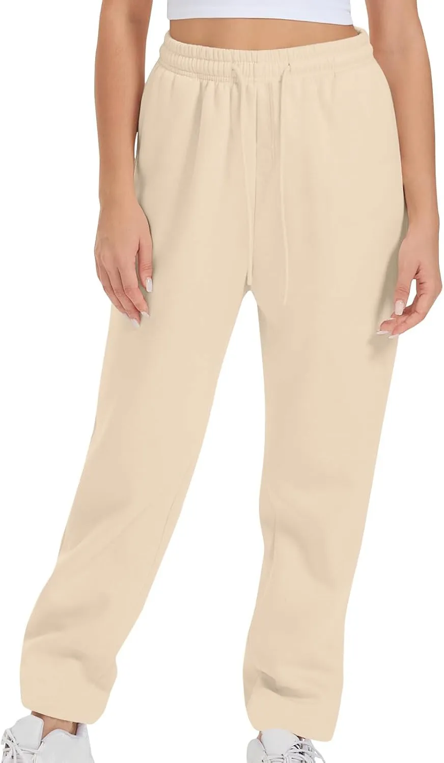 Joggers for Women, Women's Jogger Sweatpants Fleece Lined Winter Pants High Waisted Travel Pants Comfy Lounge Pants