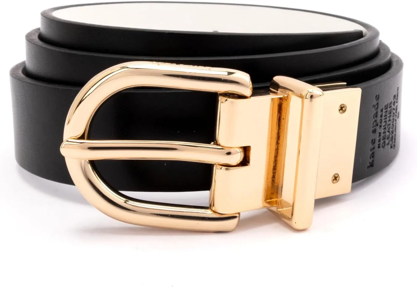 kate spade new york Women's 1 Inch Reversible Belt Smooth Split, Leather Accessory with Adjustable Sizing