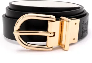 kate spade new york Women's 1 Inch Reversible Belt Smooth Split, Leather Accessory with Adjustable Sizing
