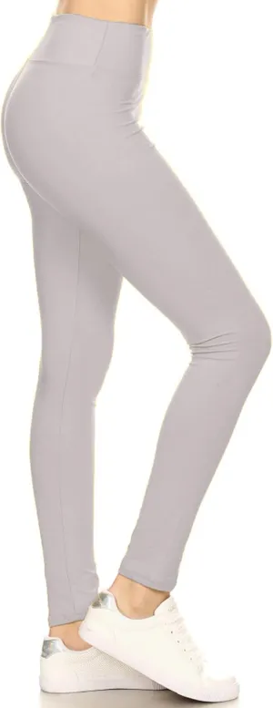Leggings Depot High Waisted Leggings for Women Buttery Smooth & Soft Women's Solid Yoga - Reg, Plus, 1X3X, 3X5X