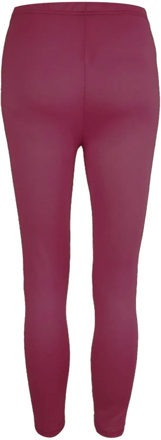 Leggings for Women,High Waist Workout Leggings Smooth & Soft Plus Size Solid Yoga Pants, Capri and Full Length