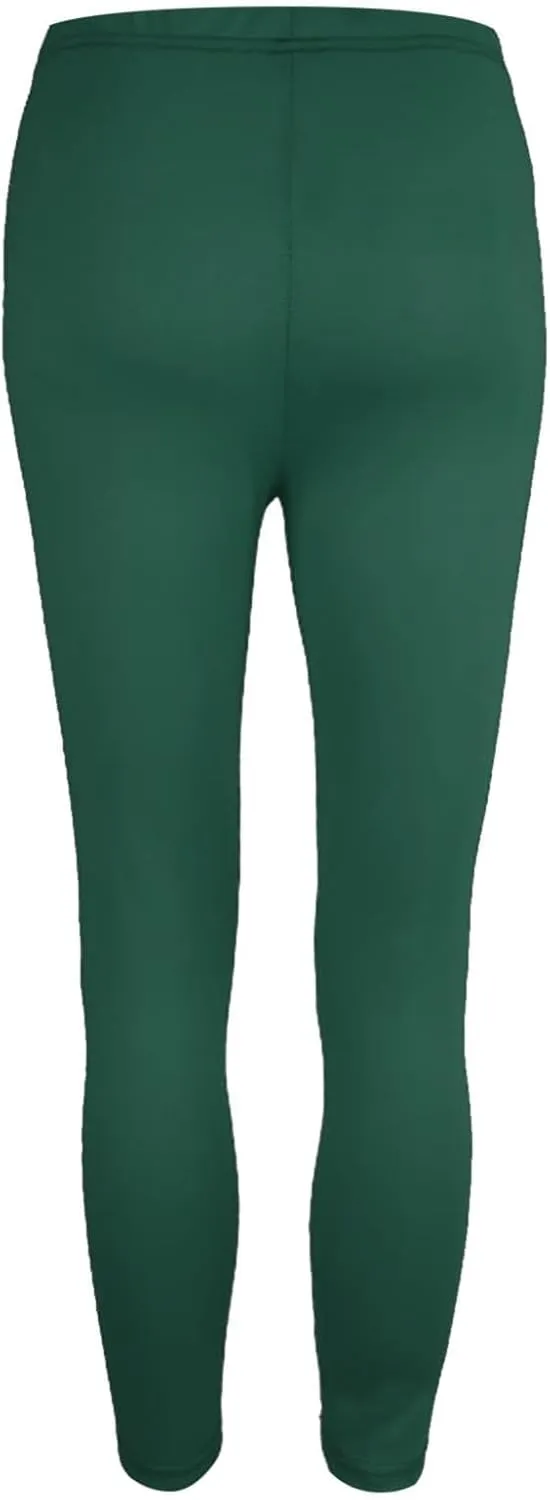 Leggings for Women,High Waist Workout Leggings Smooth & Soft Plus Size Solid Yoga Pants, Capri and Full Length