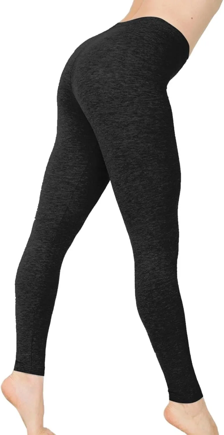 Leggings for Women,High Waist Workout Leggings Smooth & Soft Plus Size Solid Yoga Pants, Capri and Full Length