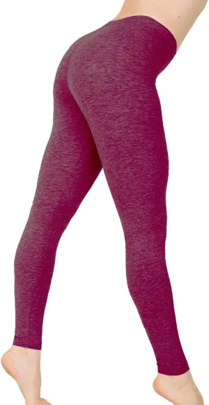 Leggings for Women,High Waist Workout Leggings Smooth & Soft Plus Size Solid Yoga Pants, Capri and Full Length