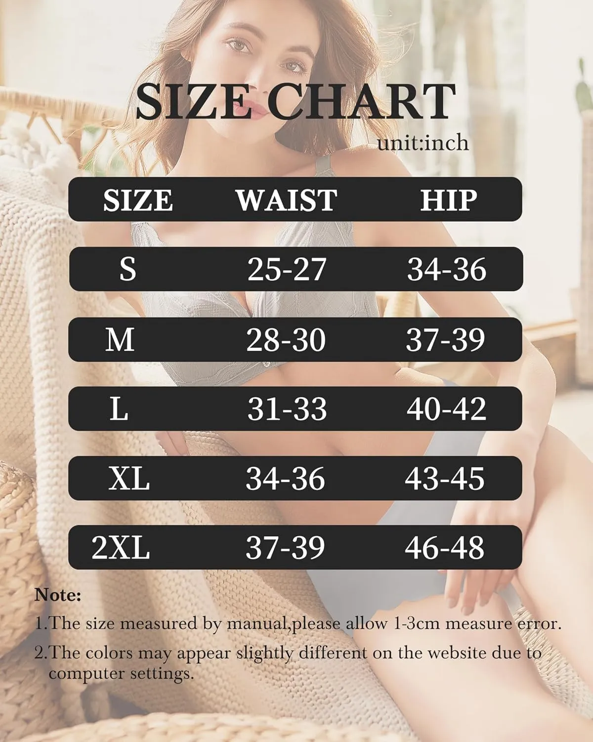LEVAO Seamless Underwear for Women No Show Ice Silk Bikini Breathable Hipster Wavy Sides Invisibles Panties 7 Pack S-XL