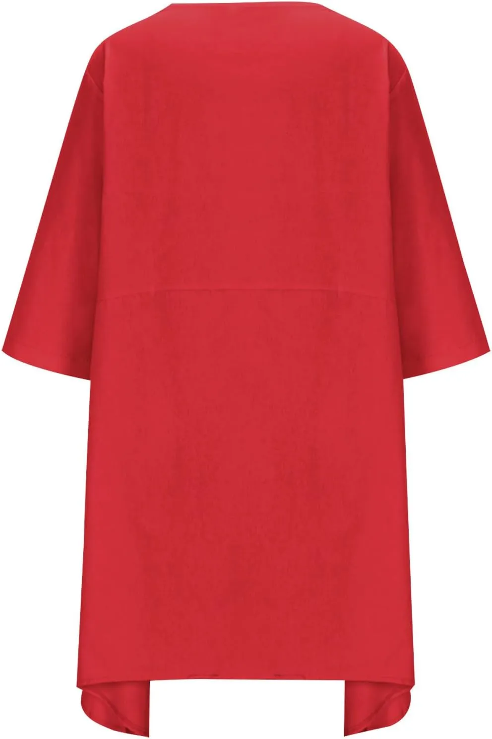 Linen Dresses for Women Summer Crew Neck Long Sleeve Loose Casual Sun Dress 2025 Vacation Flowy Relaxed Midi Dress
