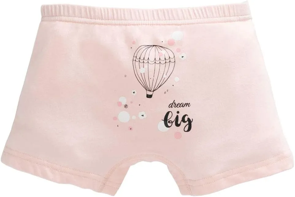 Little Girls Cotton Boy Shorts Toddler Panties Baby Princess Underwear (Pack of 5)