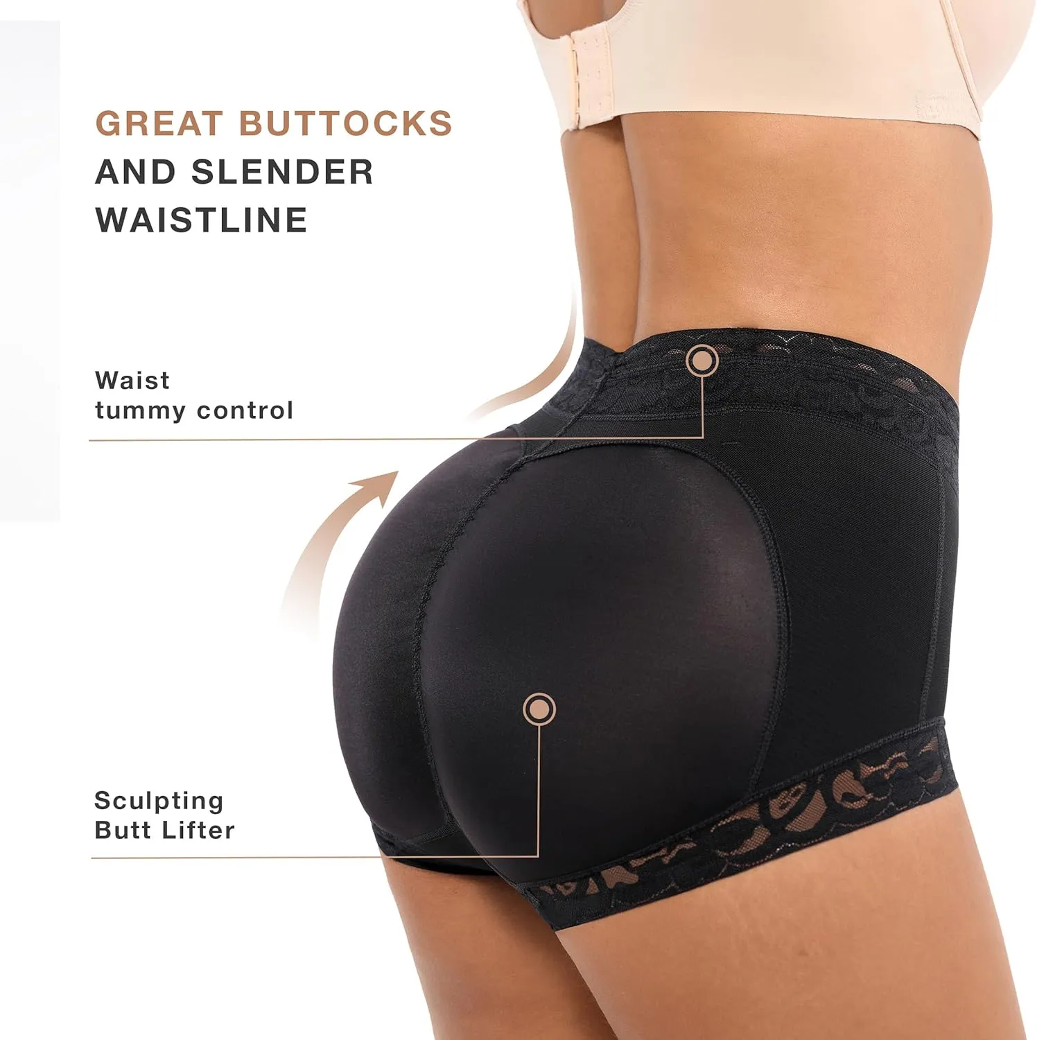 Lover-Beauty Butt Lifter Shapewear Panties Faja Shorts Body Shaper Tummy Control Butt Lifting Underwear Panties for Women