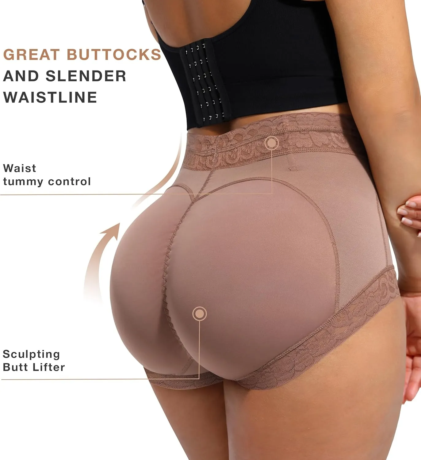 Lover-Beauty Butt Lifter Shapewear Panties Faja Shorts Body Shaper Tummy Control Butt Lifting Underwear Panties for Women