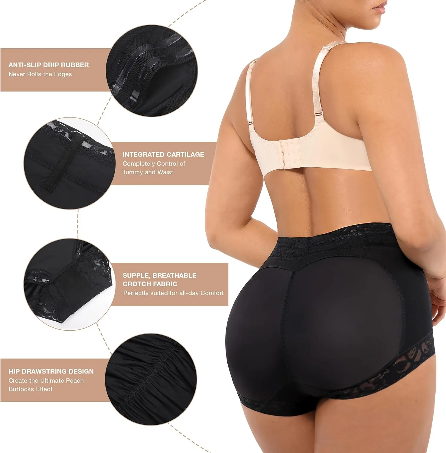 Lover-Beauty Butt Lifter Shapewear Panties Faja Shorts Body Shaper Tummy Control Butt Lifting Underwear Panties for Women
