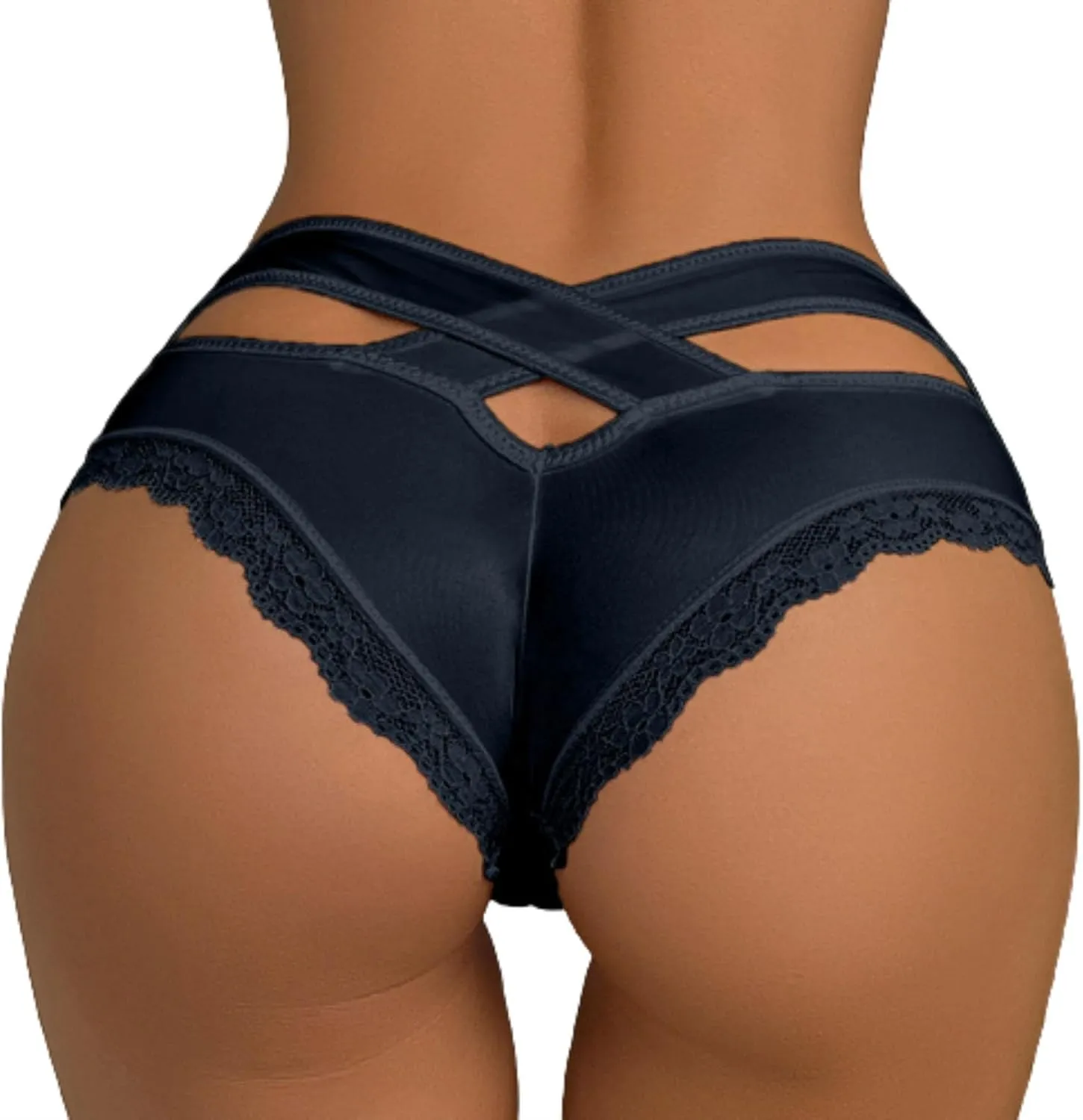 Low Rise Underwear For Women Ice Silk Lace Seamless No Line Breathable Soft Comfort Sexy Superhero Print Panties