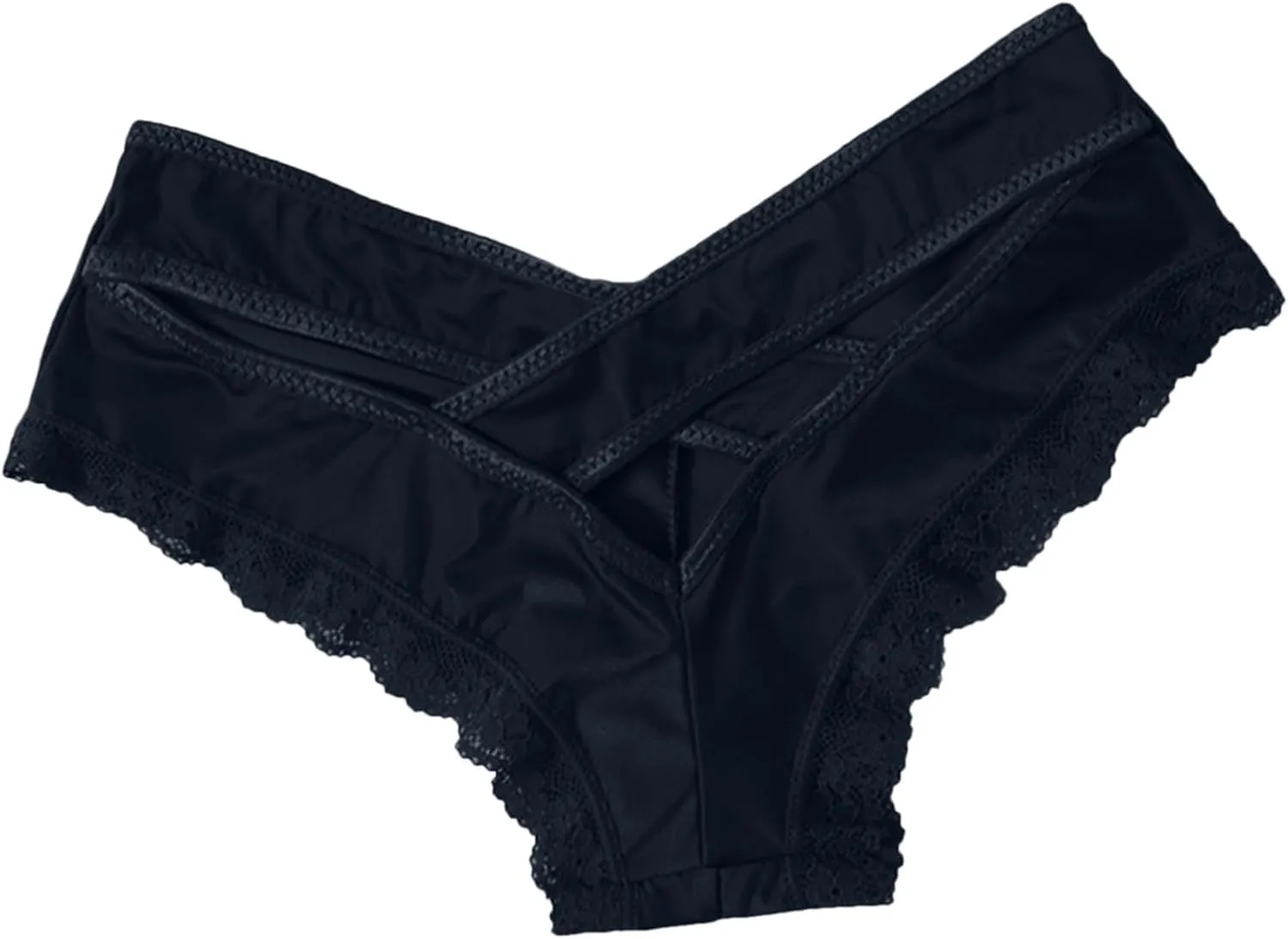 Low Rise Underwear For Women Ice Silk Lace Seamless No Line Breathable Soft Comfort Sexy Superhero Print Panties