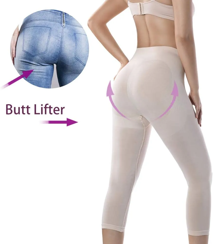  MD Womens Shapewear Legging High Waist Thigh Slimmer Tummy Control Panties Body Shaper Butt Lift