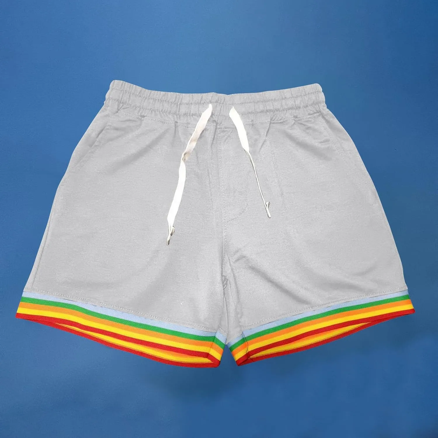 Men's Athletic Shorts with Pockets Casual Quick Dry Drawstring Elastic Waist Lightweight Workout Gym Running Shorts