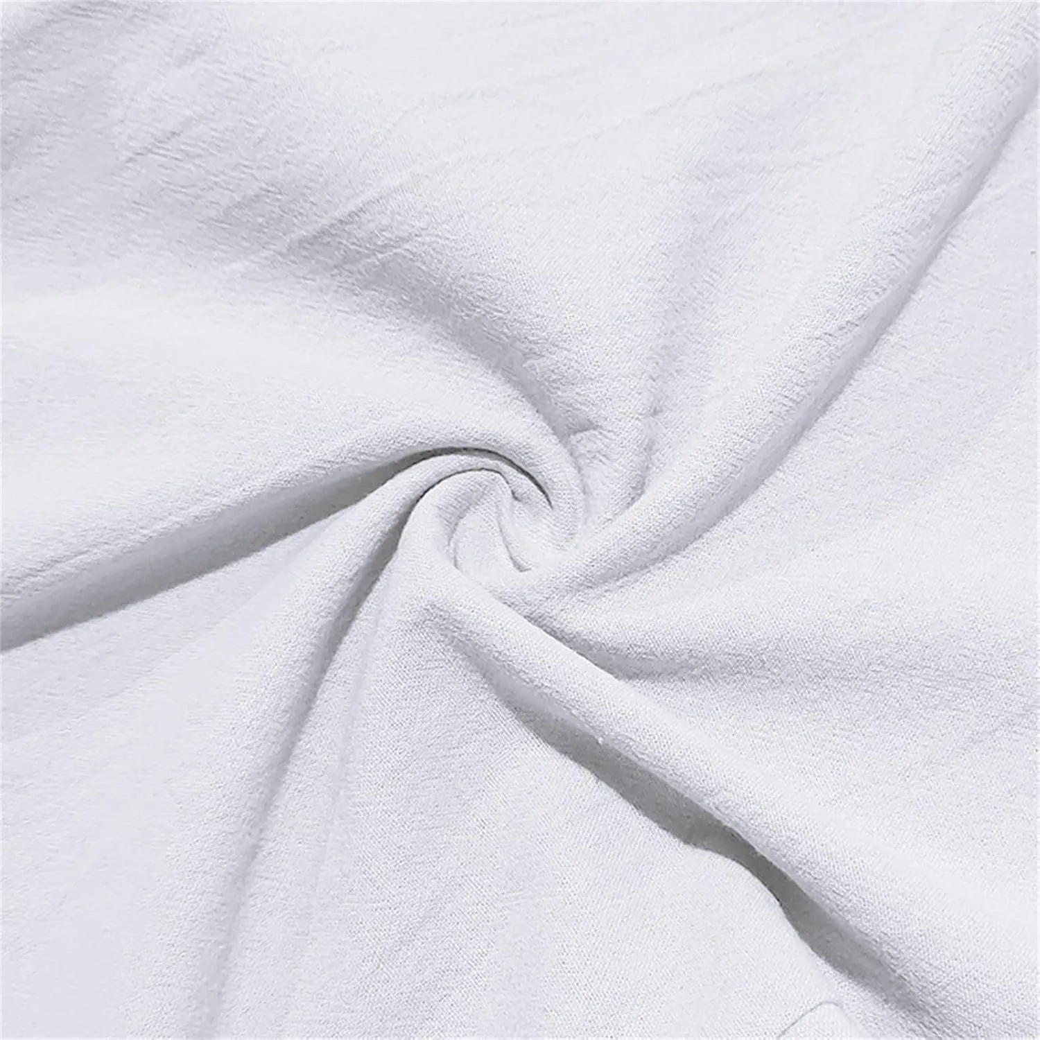 Men's Cotton Linen Pants Drawstring Elastic Waist Lightweight Casual Dressy Pants Slim Yoga Beach Pants with Pockets