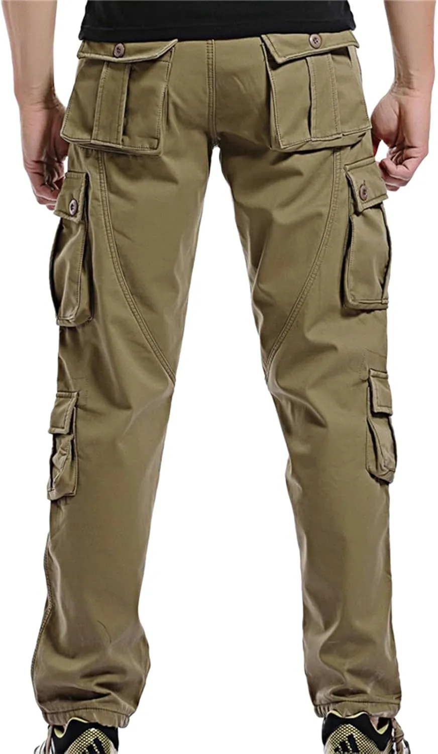 Men's Fleece Lined Cargo Pant Sweatpants Jogging Sweatpants High Comfort Casual Pants Fleece Lined Pants Mens Lined
