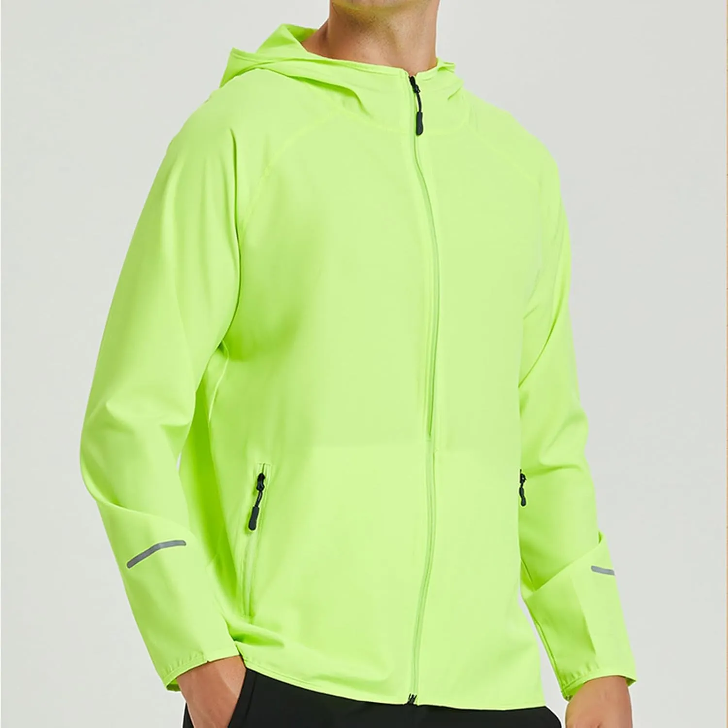 Men's Sun Protection Hoodie Shirt Lightweight Summer Outdoor Fishing Hiking Casual Jacket Breathable Athletic Coat