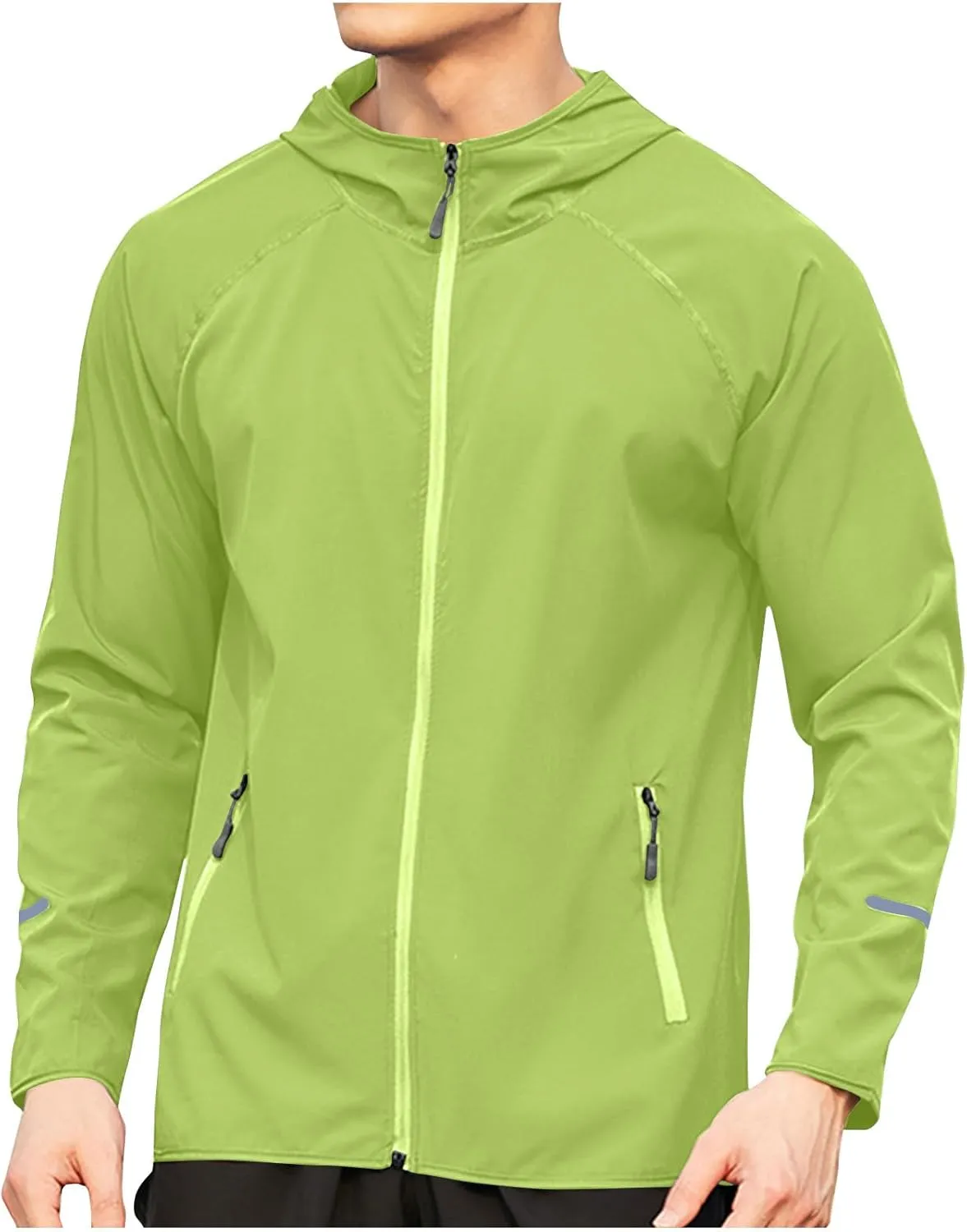 Men's Sun Protection Hoodie Shirt Lightweight Summer Outdoor Fishing Hiking Casual Jacket Breathable Athletic Coat