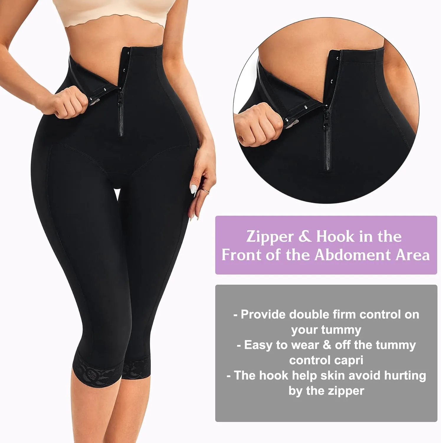 MERYOSZ Butt Lifter for Women Thigh Slimmer Shapewear High Waist Trainer Panties Tummy Control Body Shaper Shorts