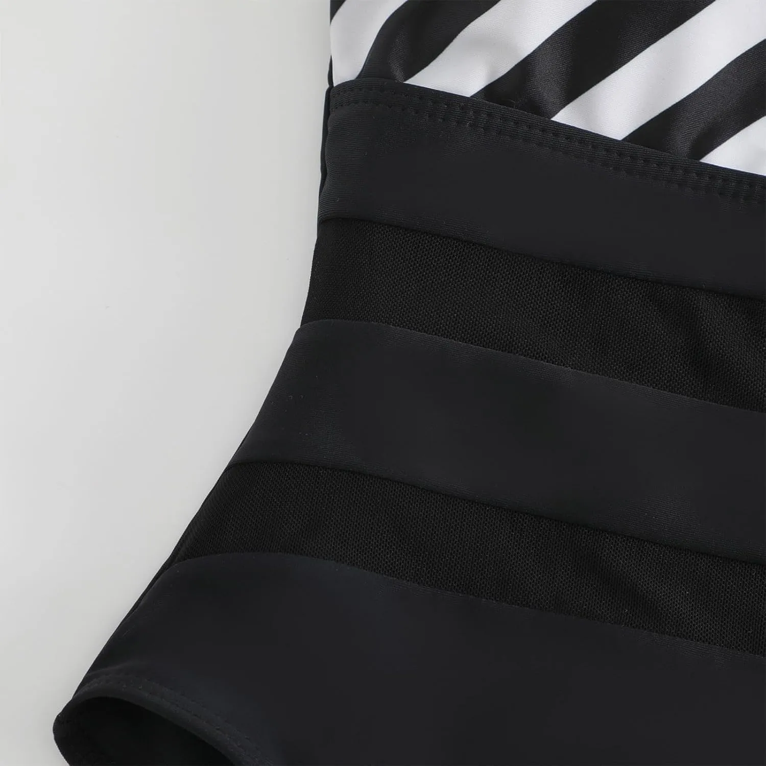 Mesh One Piece Swimsuits for Women Cut Out Keyhole Monokini Swimwear Tummy Control Sexy Backless Bathing Suit