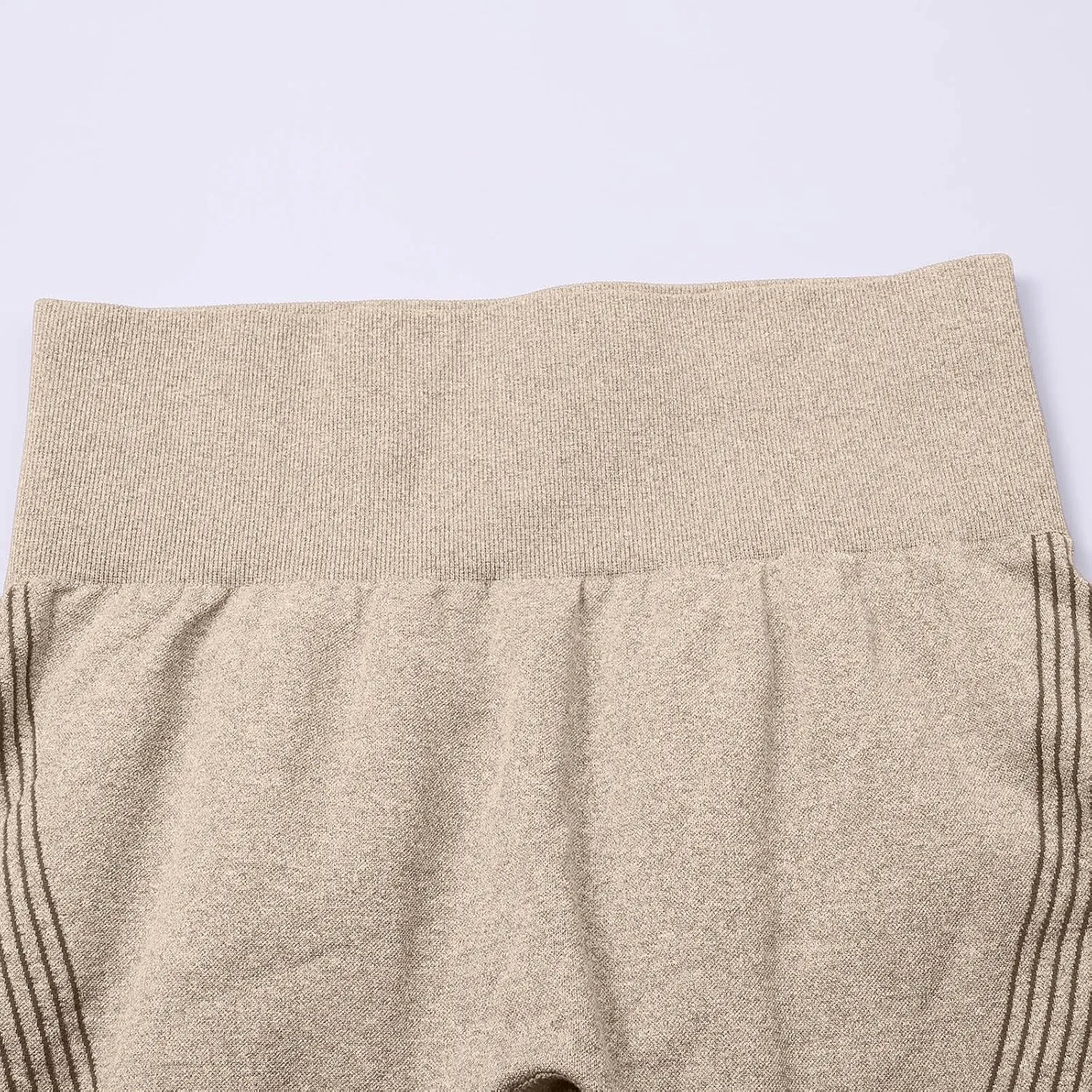 Miyaomn Casual Knit Seamless Yoga Pants for Women High Waist Smile Contour Butt Lifting Tights Exercise Fitness Soft Leggings