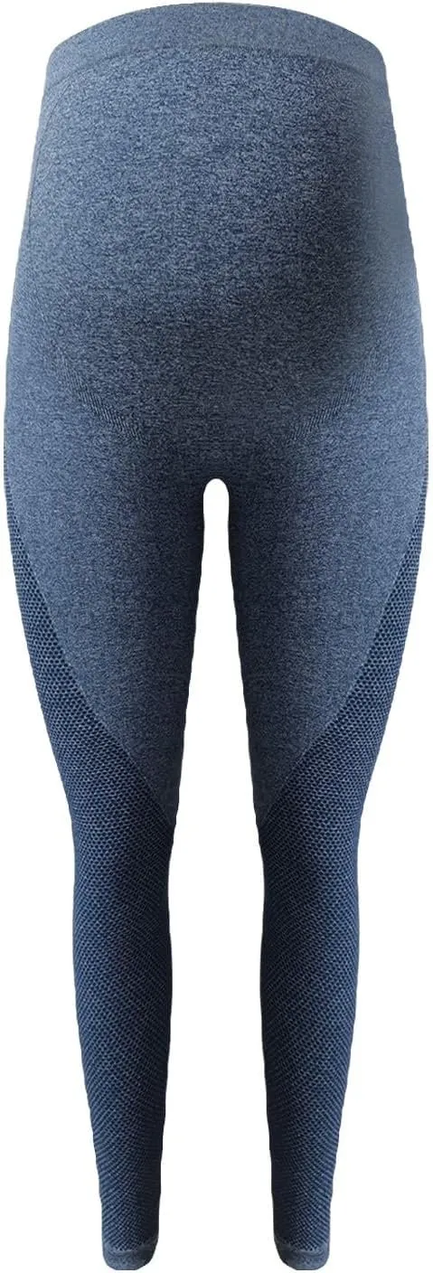Miyaomn Womens Athletic Soft Maternity Leggings Over The Belly Non-See-Through Workout Pregnancy Yoga Pants Activewear Tights