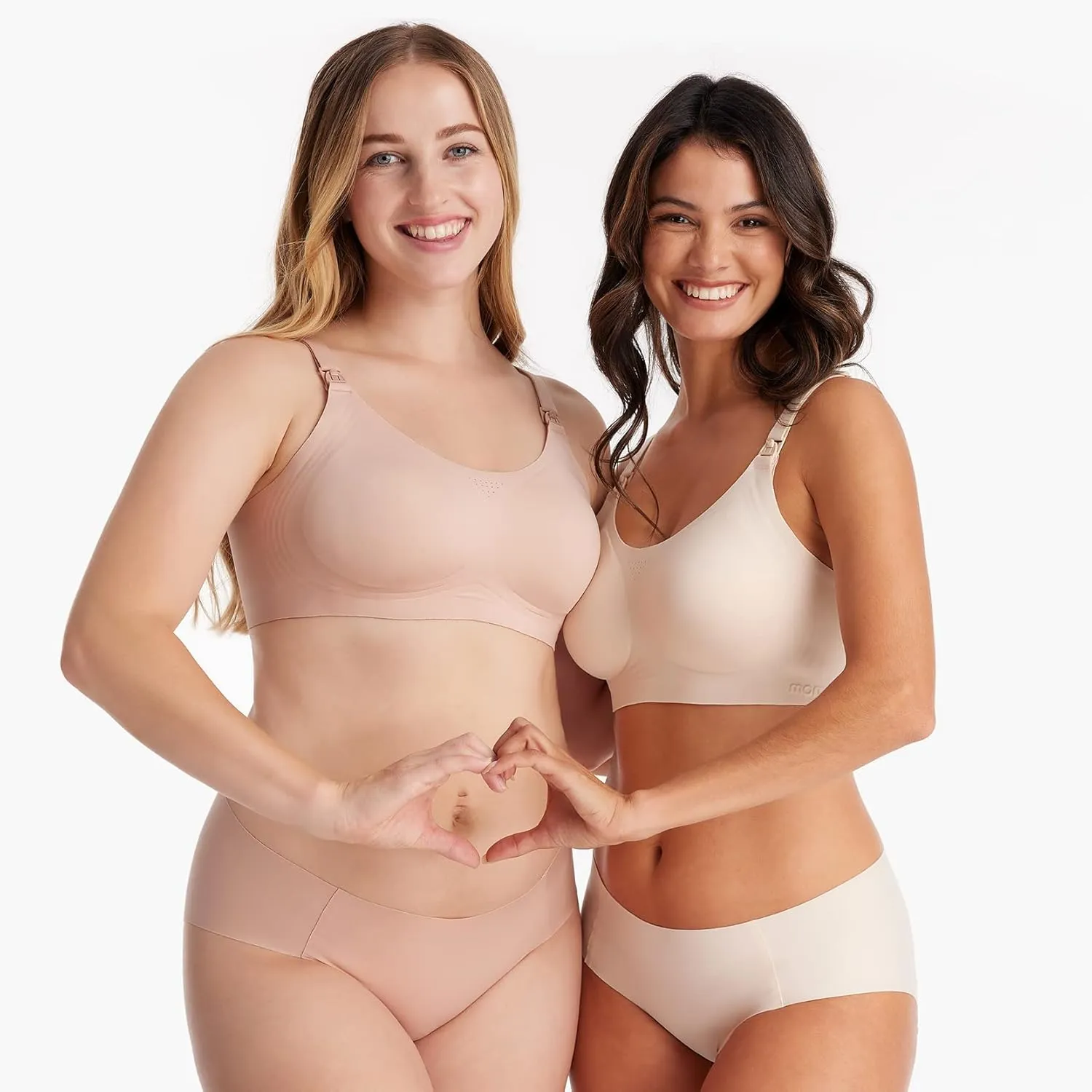 Momcozy Nursing Bras for Breastfeeding, FB016 Jelly Strip Support Comfort Maternity Bra, Full-Coverage Seamless Wireless Bra