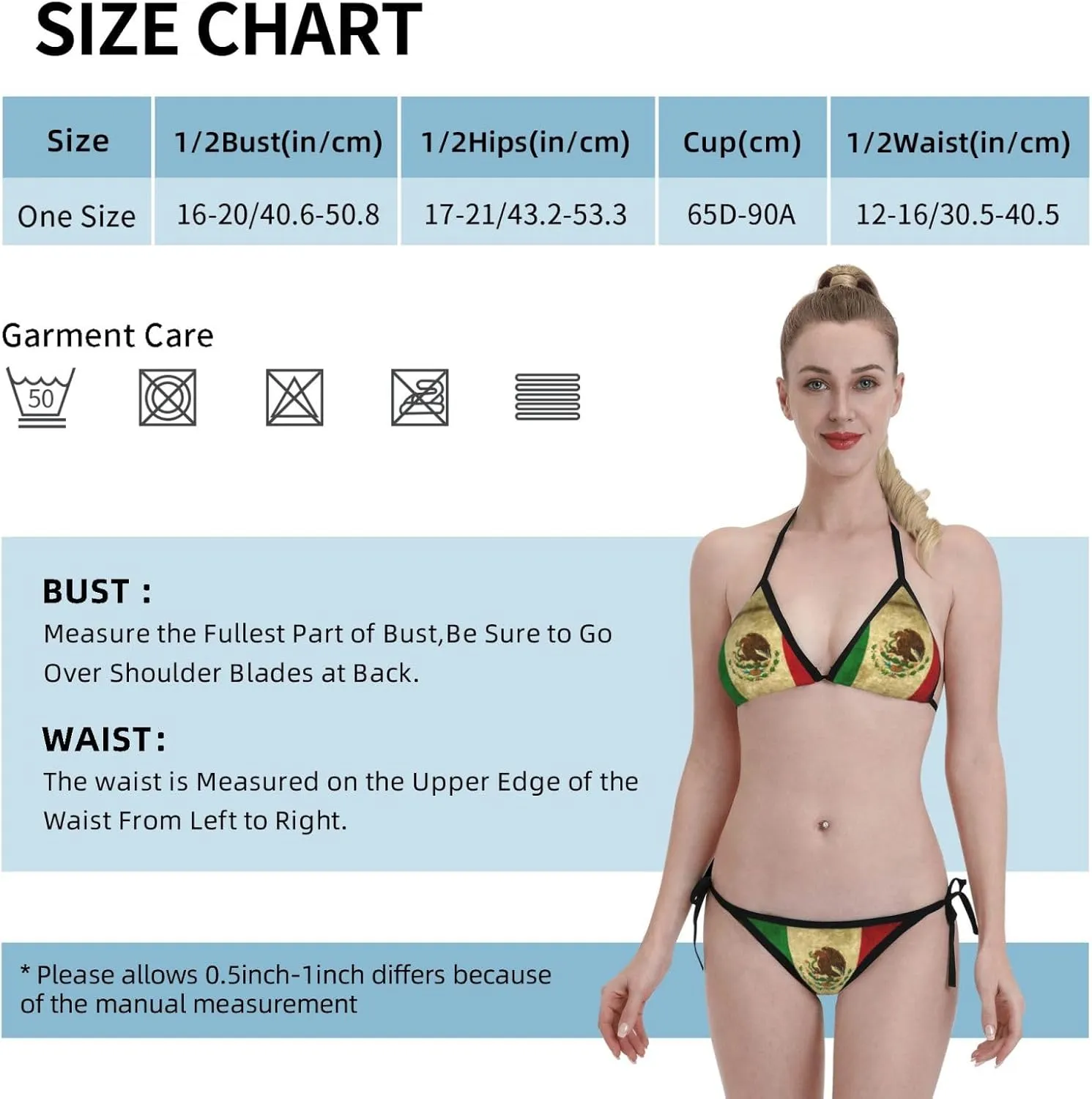 New Sexy Two Pieces Bikini Sets for Women Triangle Top & Thong String Tie-Up Swimsuit