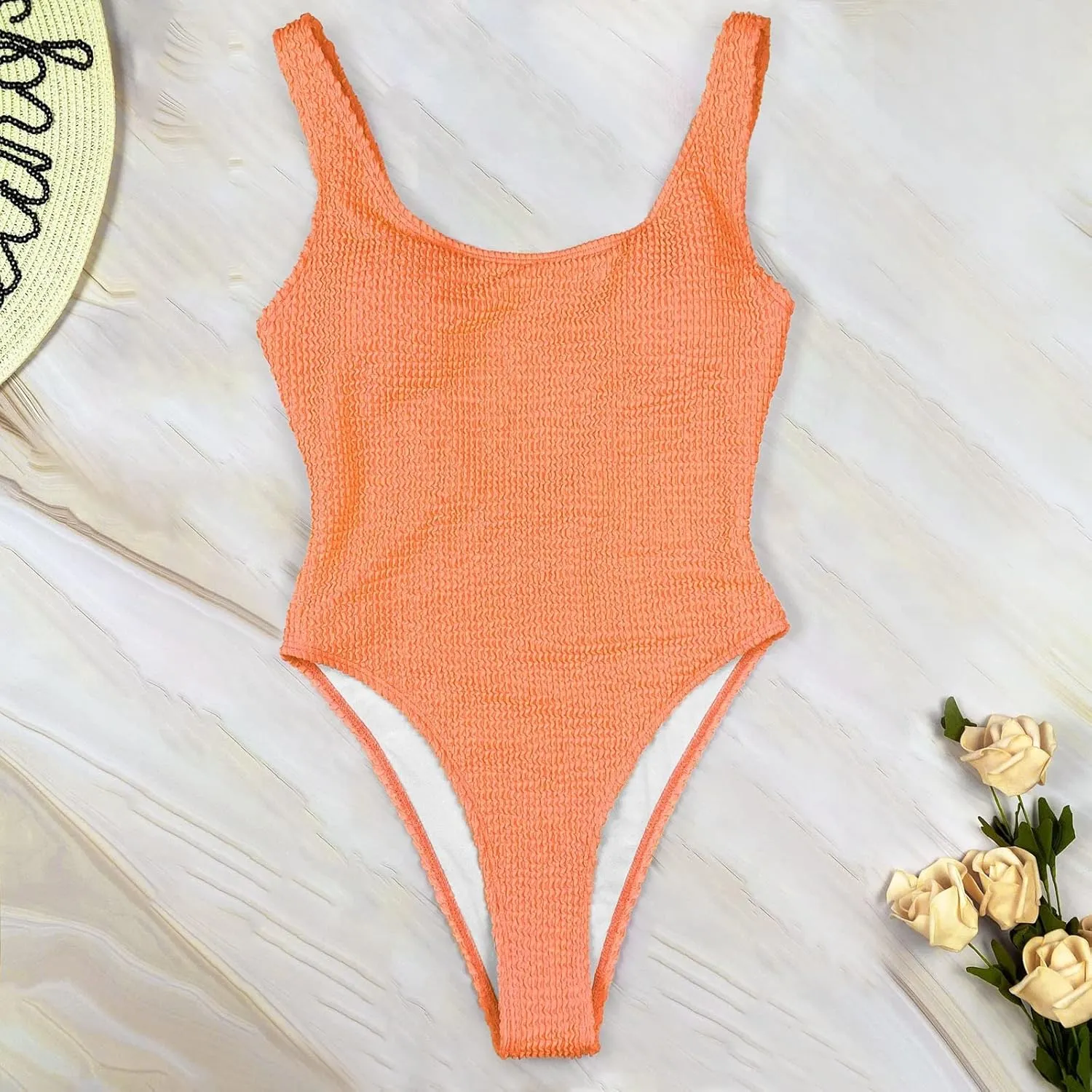 One Piece Swimsuit Women Tummy Control Plus Size Modest Bathing Suit Fashion Sexy V Neck Slimming Swimwear Womens Swim Suit