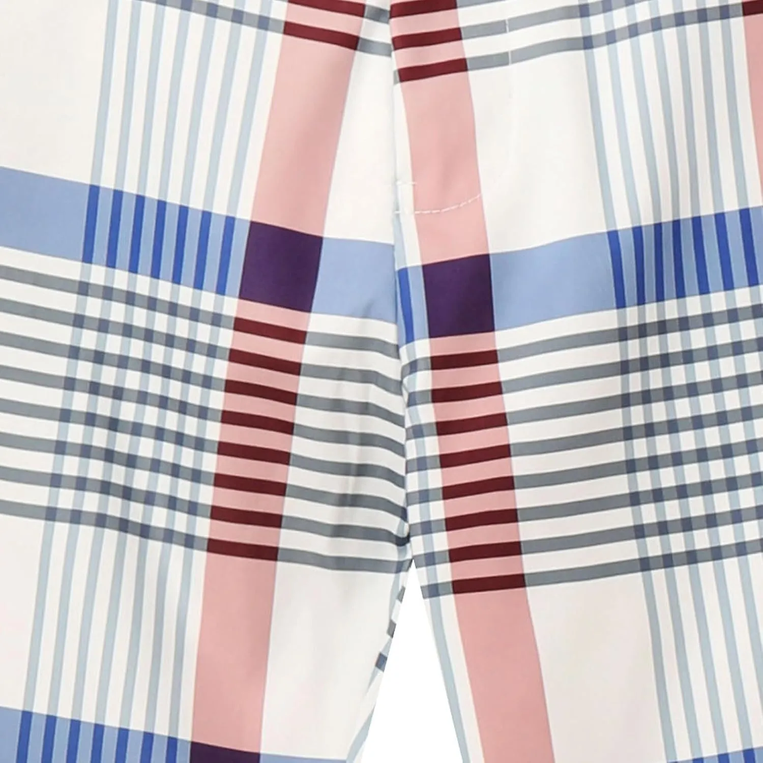 Plaid Print Mens Dress Pants Slim Fit Dress Pants Stretch Skinny Golf Pants Casual Fashion Chino Casual Pants
