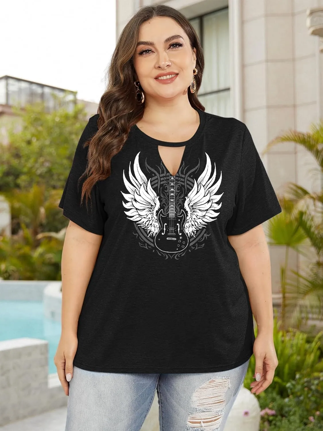 Plus Size Smooth As Tennessee Whiskey Shirt Women Keyhole Sexy V Neck Country Music Tops Tshirt