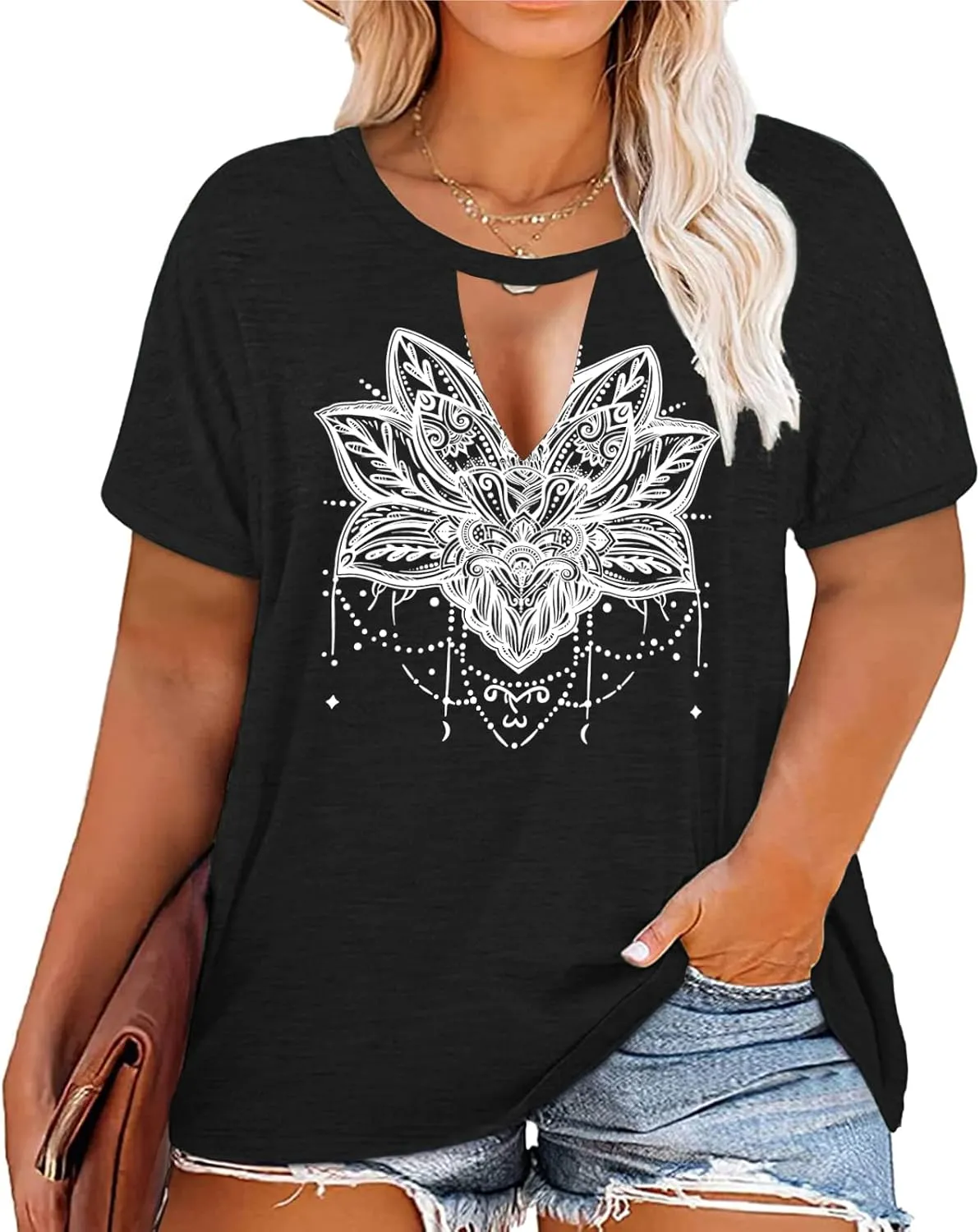 Plus Size Smooth As Tennessee Whiskey Shirt Women Keyhole Sexy V Neck Country Music Tops Tshirt