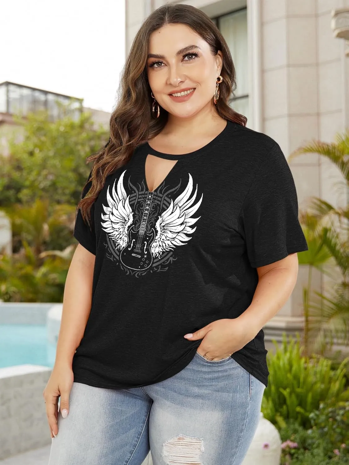 Plus Size Smooth As Tennessee Whiskey Shirt Women Keyhole Sexy V Neck Country Music Tops Tshirt
