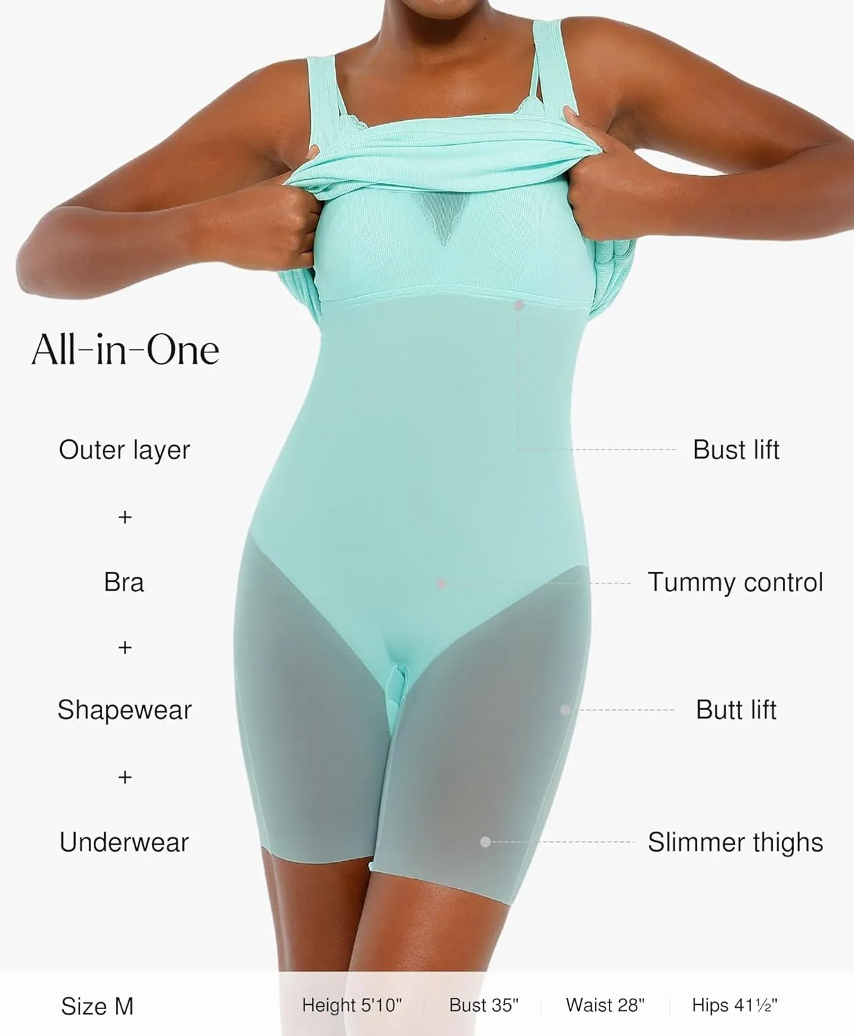 Popilush Cocktail Dresses for Women - Summer Lace Layered Bra Modal Midi Shapewear Dress Party Outfits