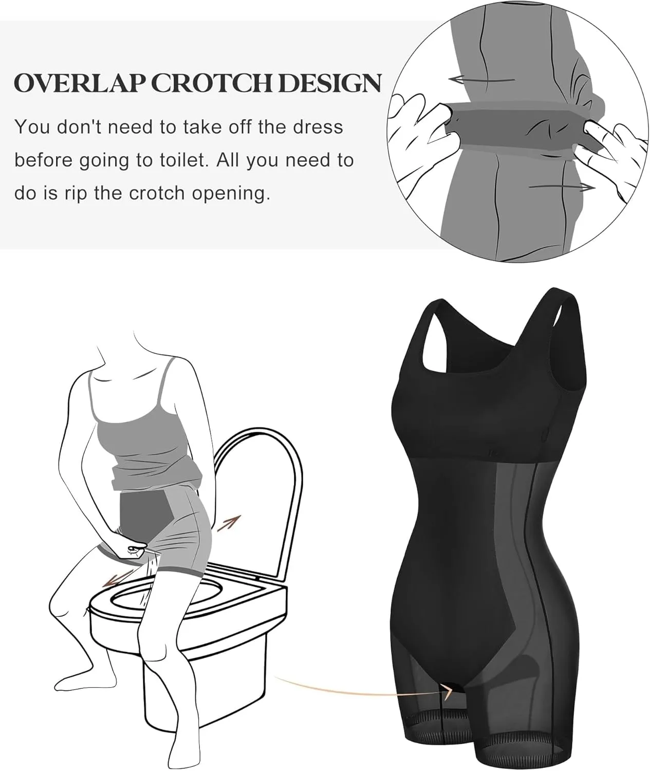 Popilush Summer Midi Dresses for Women Cocktail Shapewear Dress Adjustable Straps Party Club Going Out Bodycon Dress