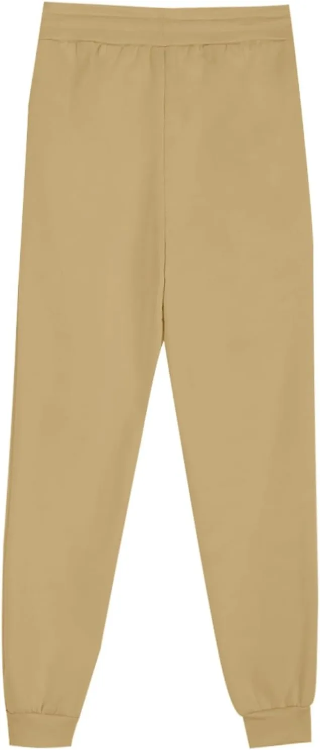 Ruziyoog Women Jogger Pants with Pockets Drawstring High Waist Sweatpants Fleece Cinched Bottoms Cozy Lounge Trousers