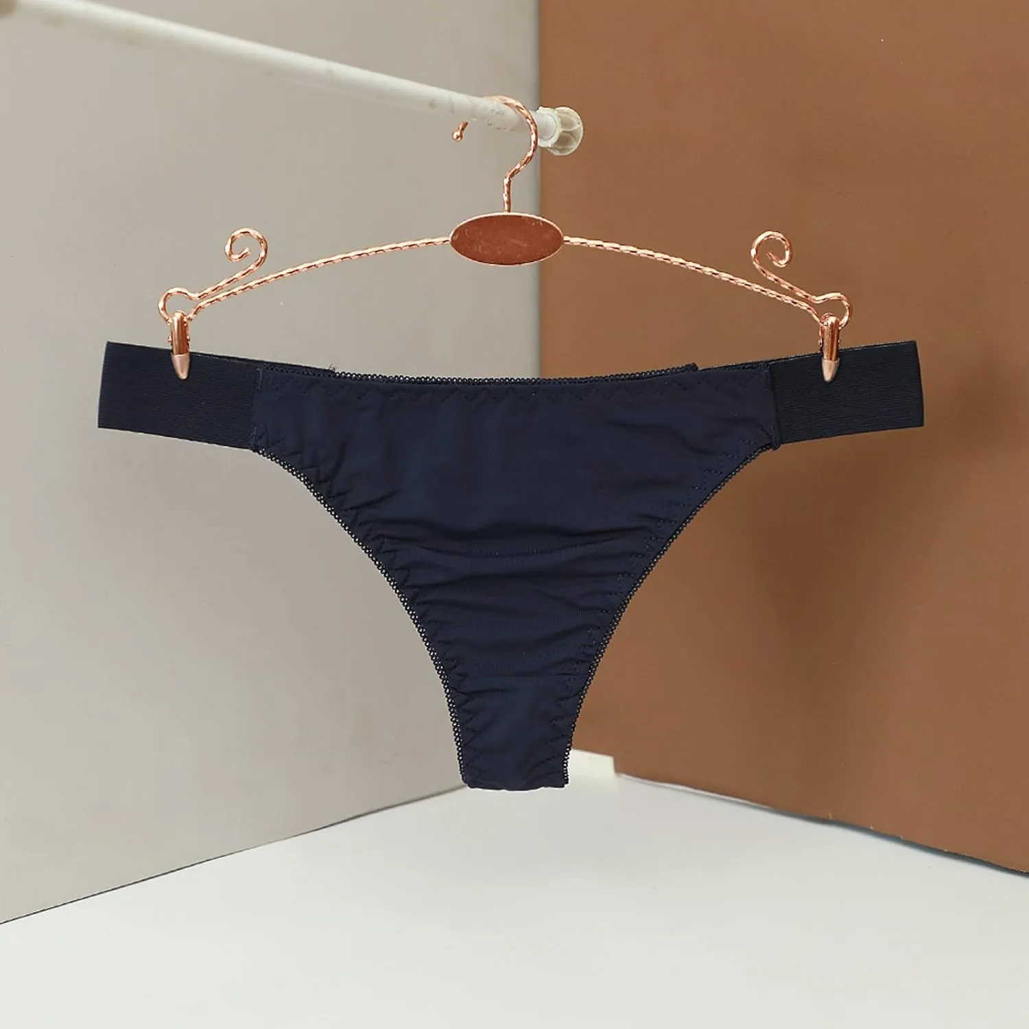 Seamless Underwear for Women Ice Silk Thong No Lines Coverage Low Rise Breathable Stretch Fabric Panties