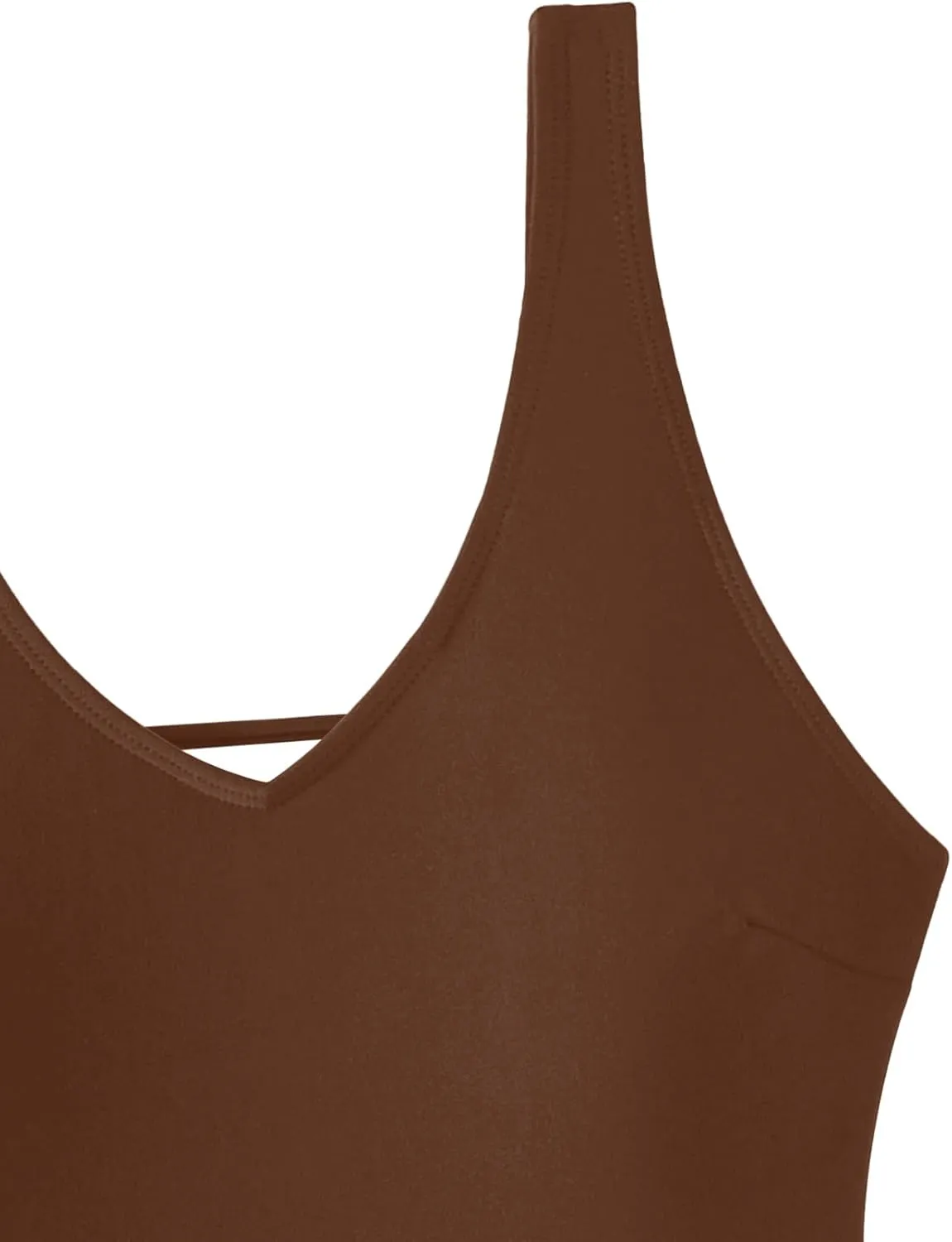 Sexy Backless Cheeky High Cut Leg Thong V Neck Tummy Control One Piece Swimsuit