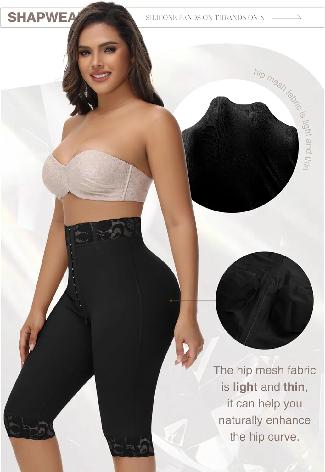 SHAPSHE Shapewear Tummy Control Shorts High Waist Body Shaper Girdle Seamless Butt Lifter Fajas Thigh Slimmer Pants