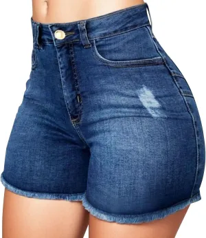 Shorts for Women Jeans Womens High Waisted Stretchy Beach Vacation Fashion Outfits Trendy Plus Size 100% Denim Pants