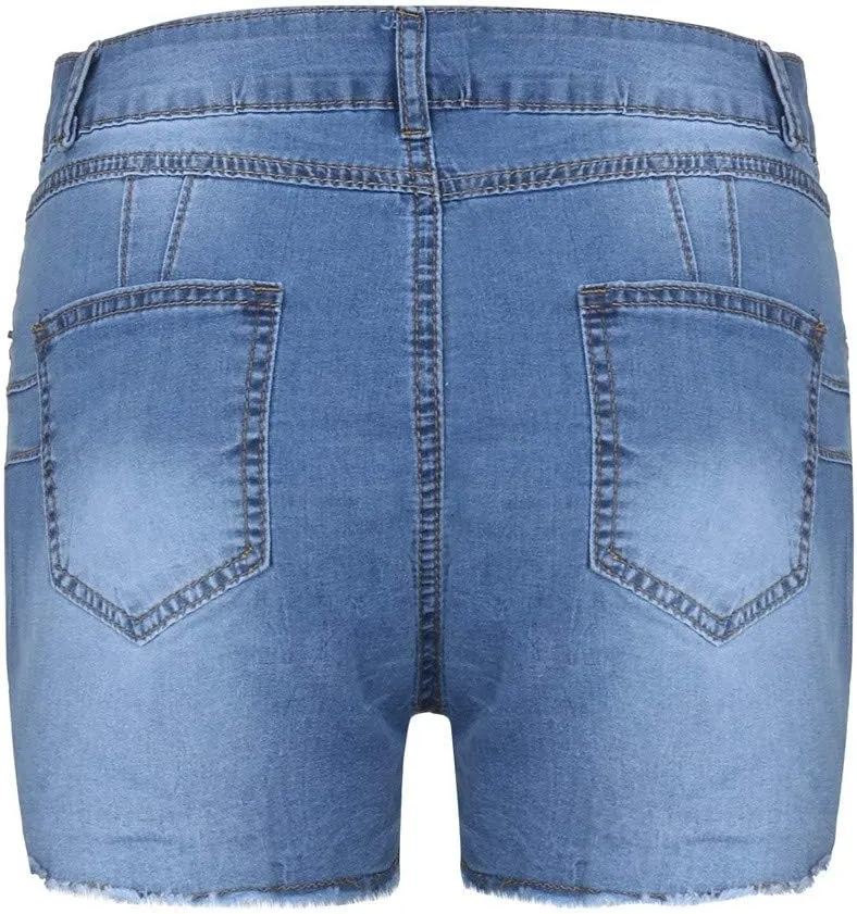 Shorts for Women Jeans Womens High Waisted Stretchy Beach Vacation Fashion Outfits Trendy Plus Size 100% Denim Pants