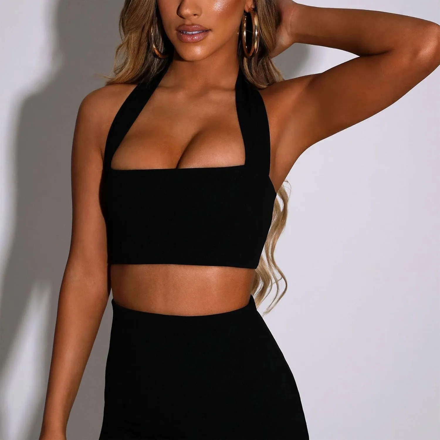 Sports Bra for Women Halter Neck Back Zip Support Stretch Comfy Athletic Bra Quick Dry Running Workout Yoga Bralettes