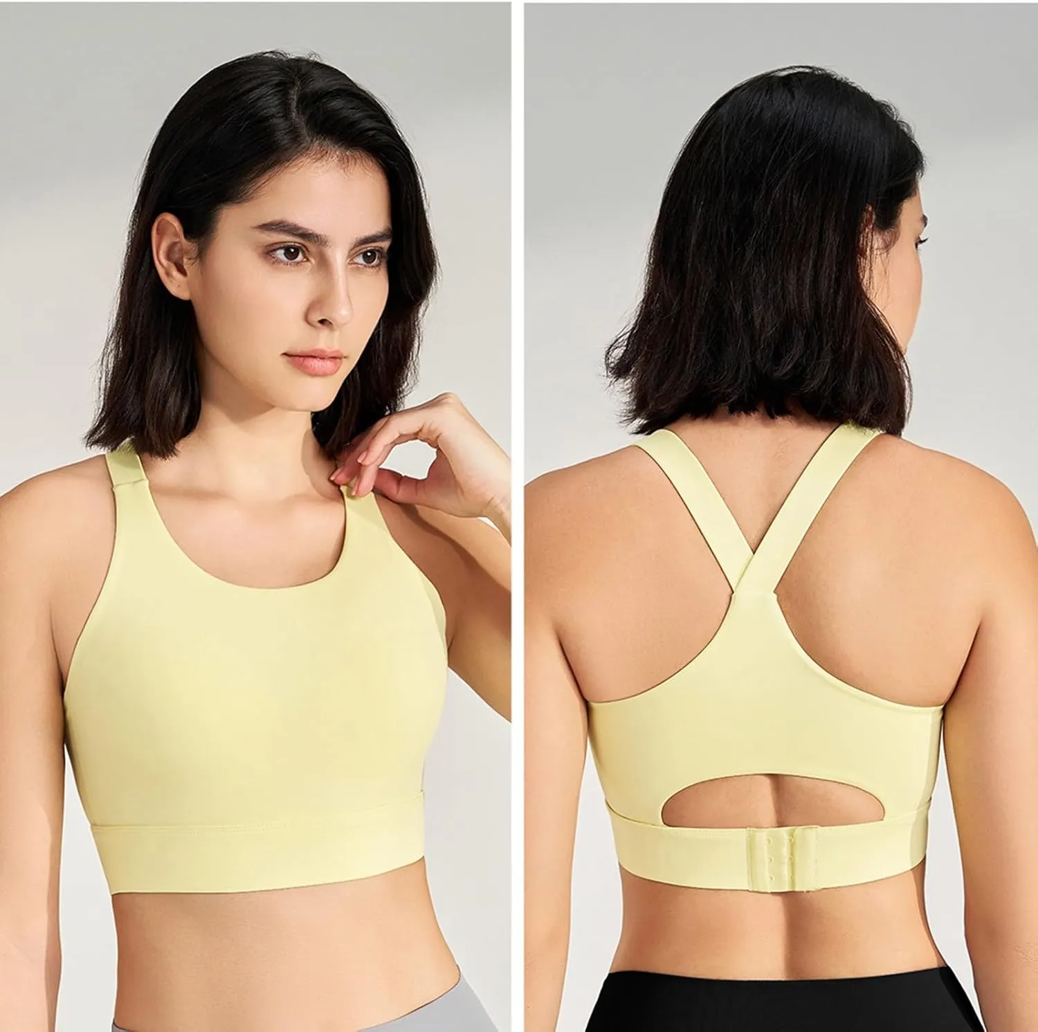 Sports Bras for Women Crisscross Back High Support Bralette Stretch Comfort Quick Dry Workout Yoga Gym Fitness Bras