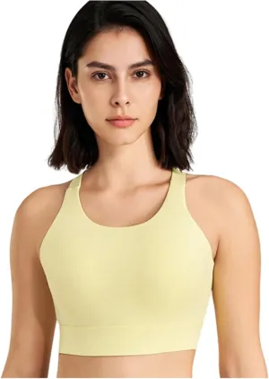 Sports Bras for Women Crisscross Back High Support Bralette Stretch Comfort Quick Dry Workout Yoga Gym Fitness Bras