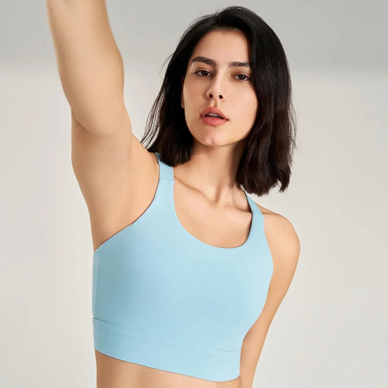 Sports Bras for Women Crisscross Back High Support Bralette Stretch Comfort Quick Dry Workout Yoga Gym Fitness Bras